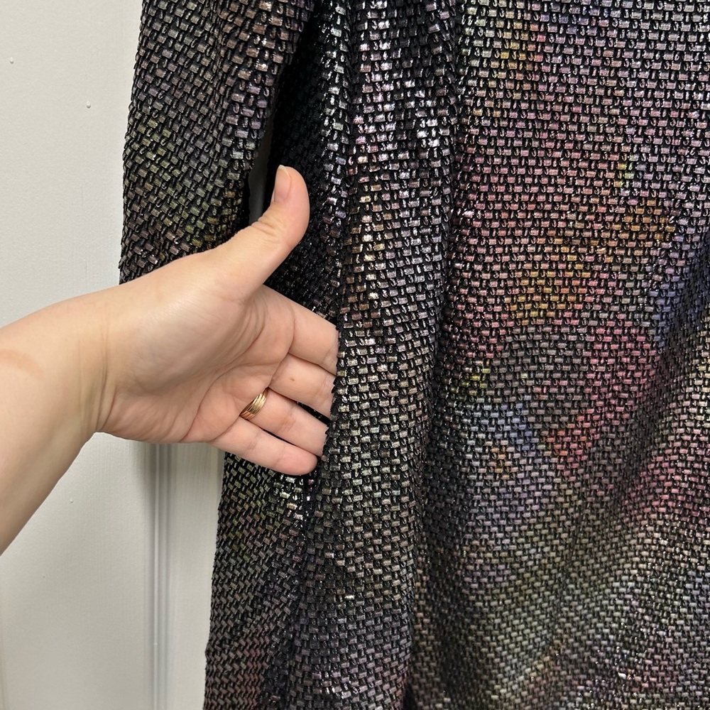 Free People Diamonds Are Forever Metallic Shift Mini Dress | Size S - Picture 9 of 10